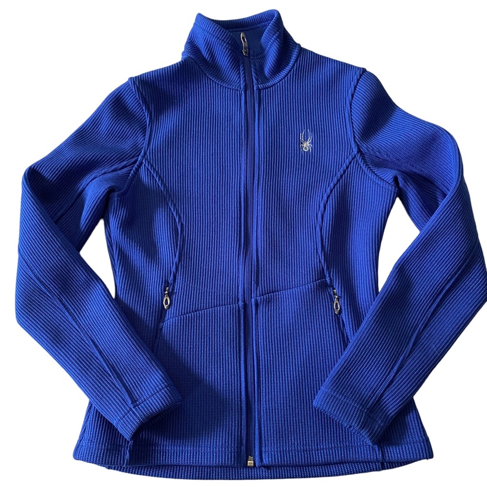 Spyder Core Sweater Women’s Full Zip Royal Blue Jacket Size Small